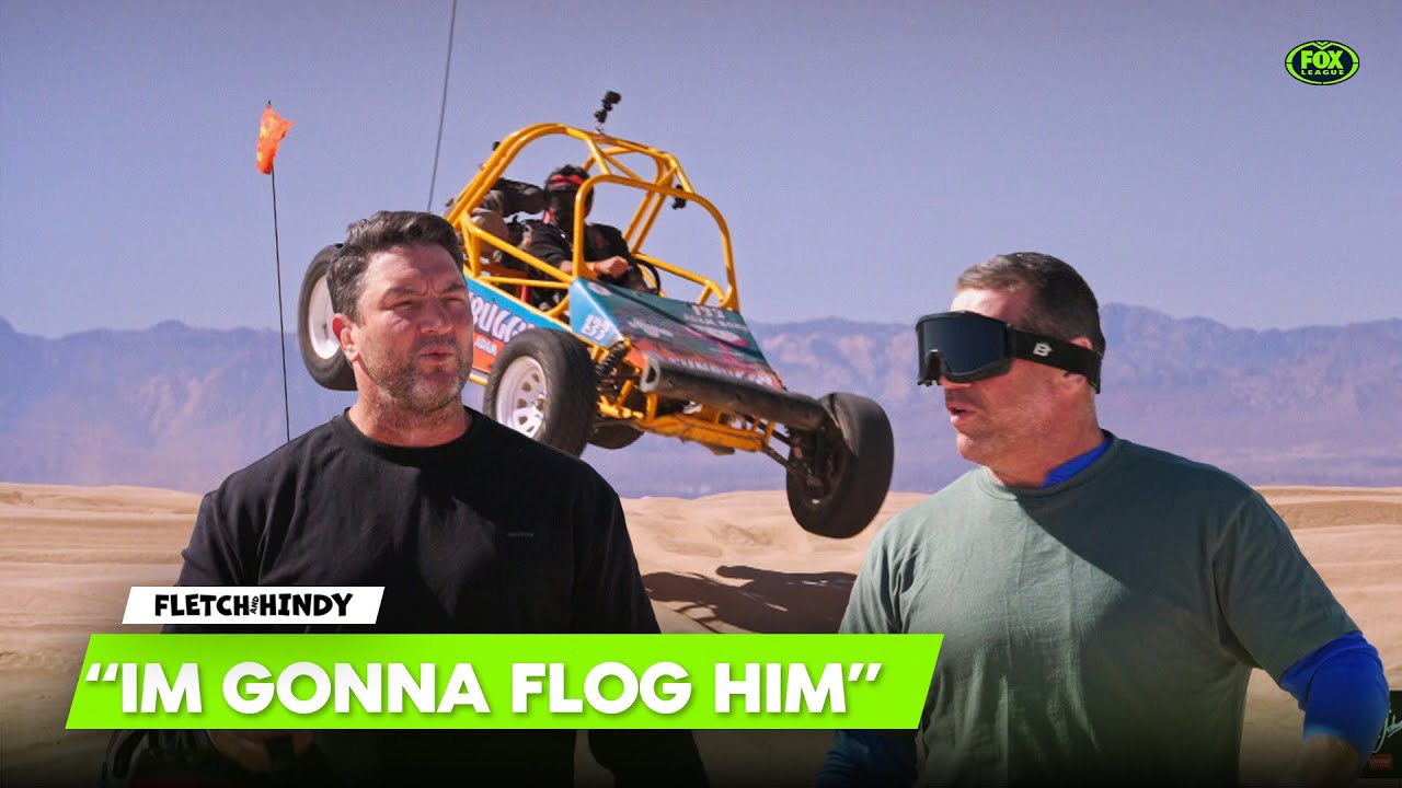 Fletch & Hindy hit the dunes in Vegas ⛱️ | Late Show with Matty Johns | Fox League