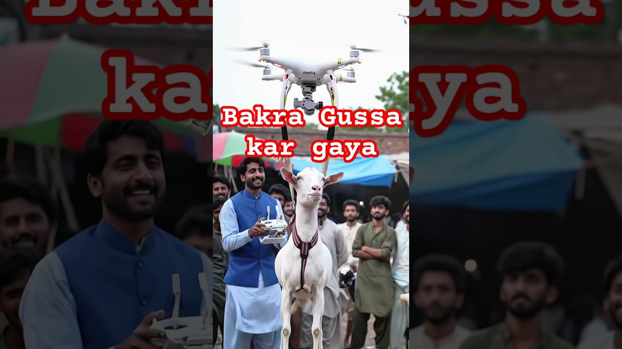 drone na bakre ko uthaya tu bakra gussa kar gayab #dronemedia #droneworld #agriculturedrone #drone