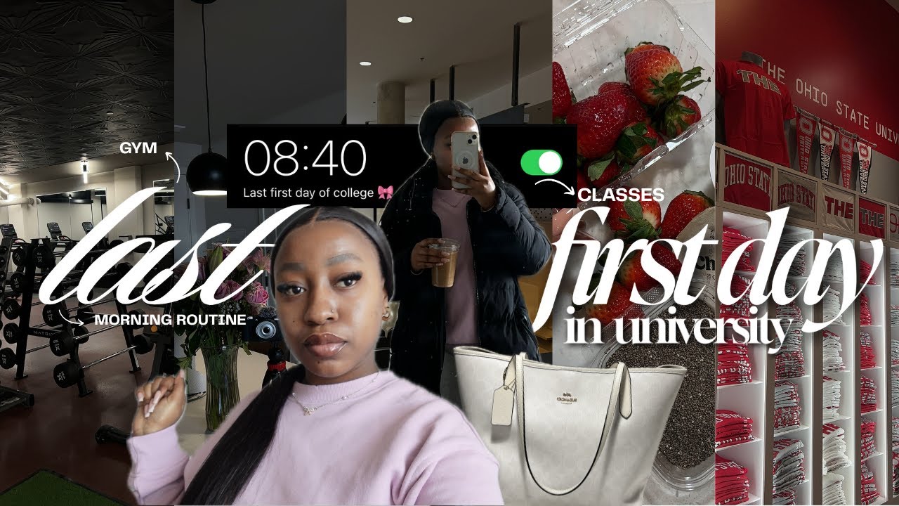 LAST FIRST DAY IN UNIVERSITY | spend the day with me, class, iced coffee, gym...| #vlog