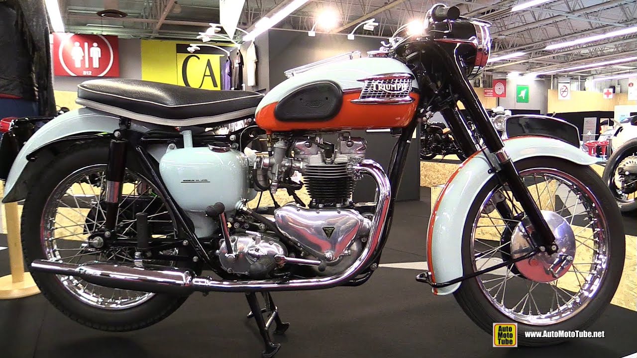 1959 Triumph Bonneville T120 - Walkaround - 2015 Salon de la Moto Paris