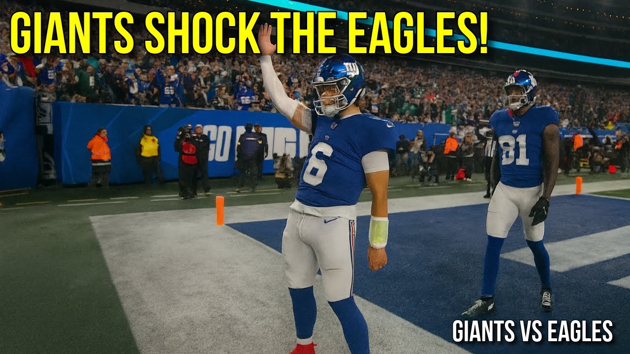 My INSANE Live Reaction to the Giants SHOCKING the Eagles!