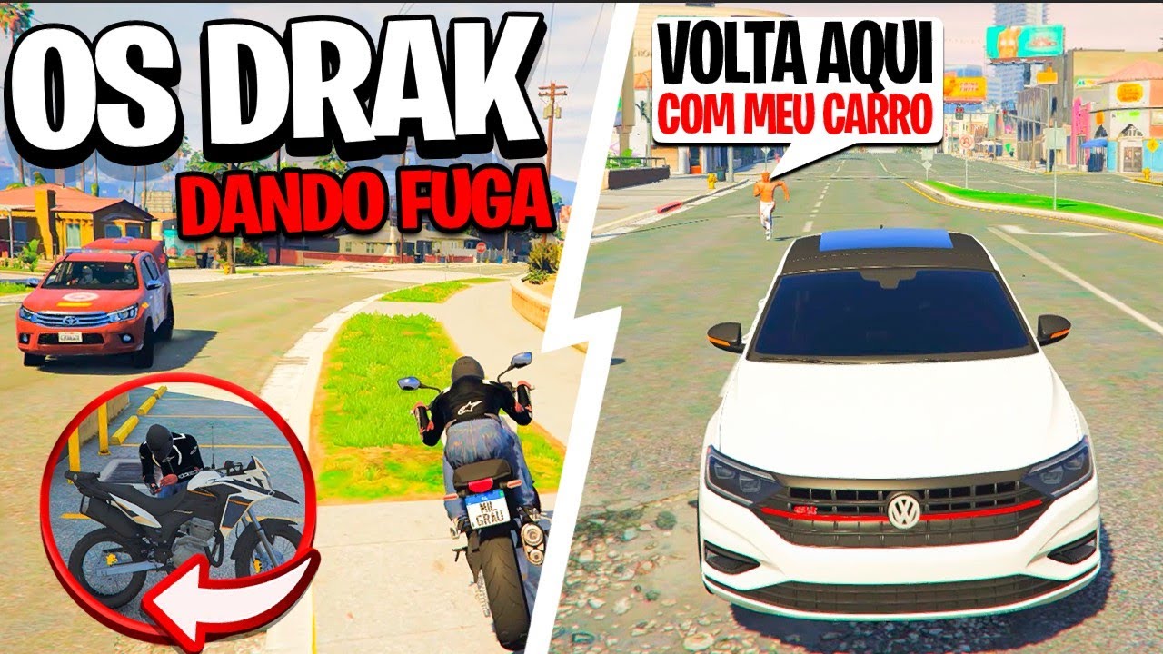 BOYZÃO CHAMOU A POLÍCIA PARA PRENDER OS DRAK NO GTA 5 RP 👺🔫