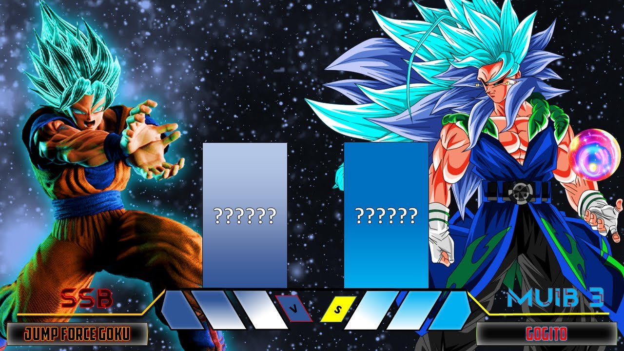 Gogito Vs Jump Force Goku Power Level