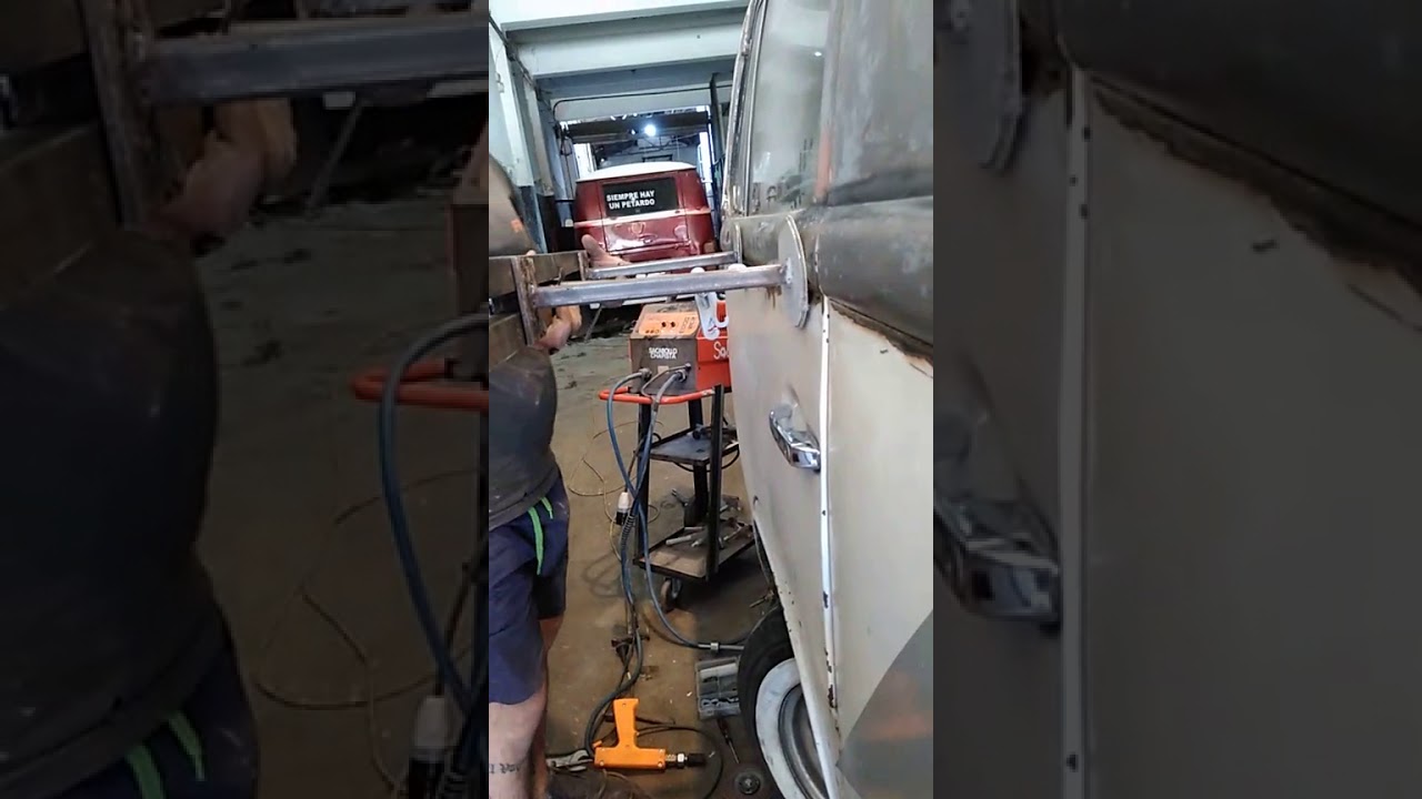 sacando golpe con el puente sacabollo