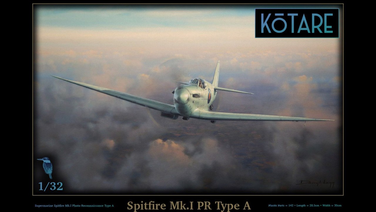NEW Kotare 1/32 Spitfire Mk.1 PR Type A Ltd Edition (K32501) Kit review