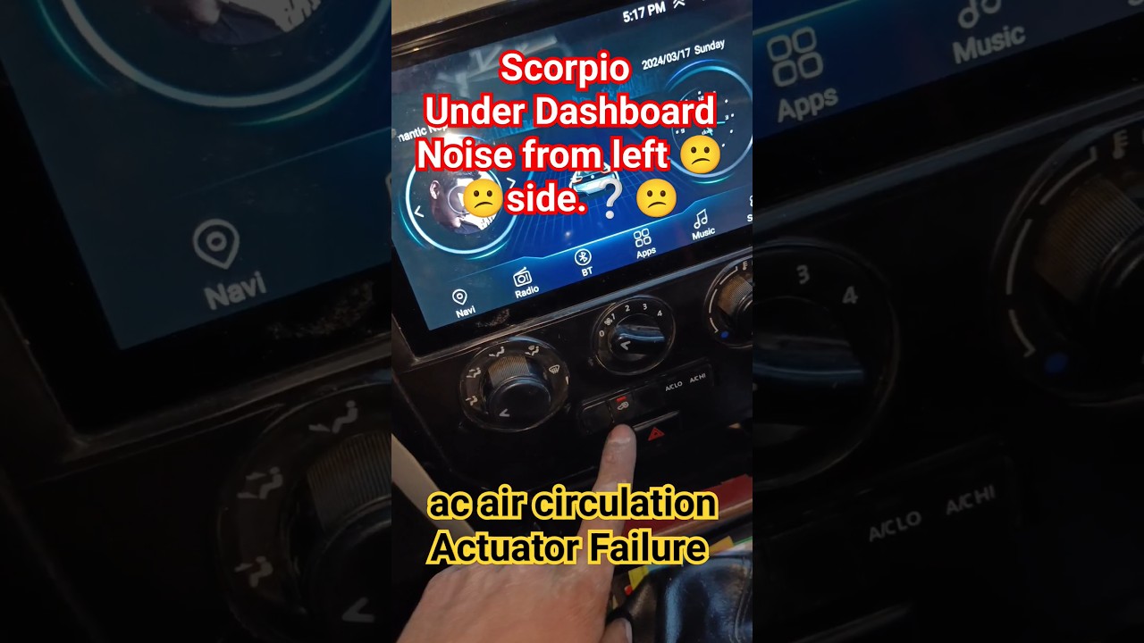 mahindra Scorpio Under Dashboard noise From Left side | AC system noise | #shorts #shortsfeed