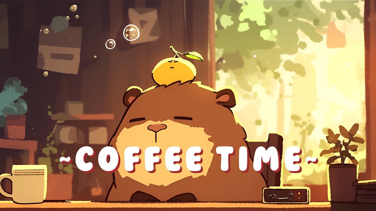 [1 Hour] Capybara Study Beats | Japanese-inspired Lofi Collection 🦫 🌿 ☕ | Background Music