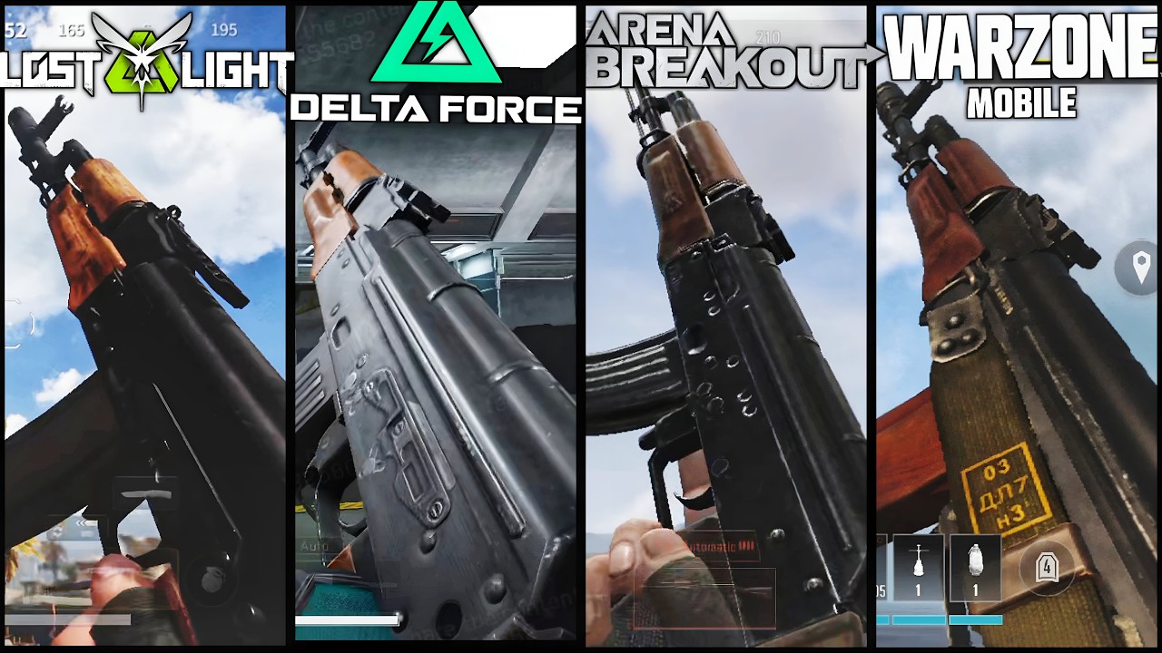 Comparing AK 47 in 12 popular FPS Games: Delta Force, COD Mobile, Warzone, Arena Breakout & more