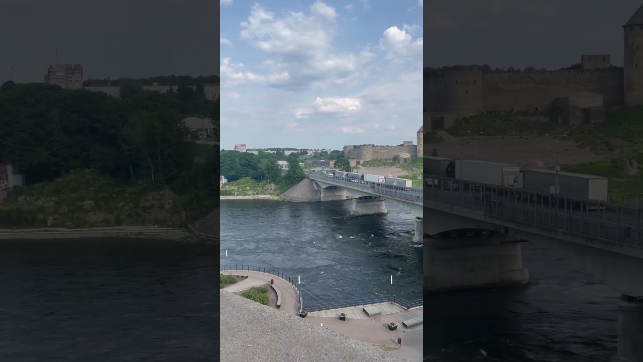 Russian and Estonian border #travel #russia #estonia #europe #border