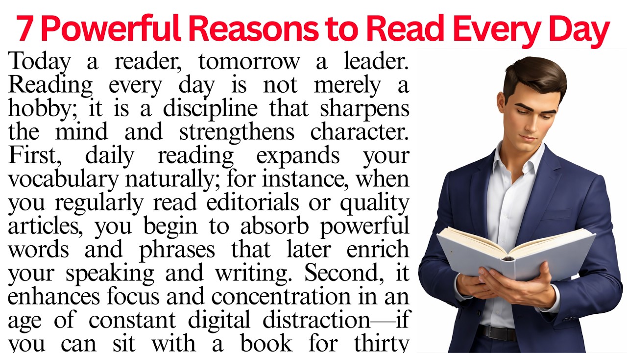 Why Successful People Read Every Day | The Importance of Reading | Reading Comprehension Passage