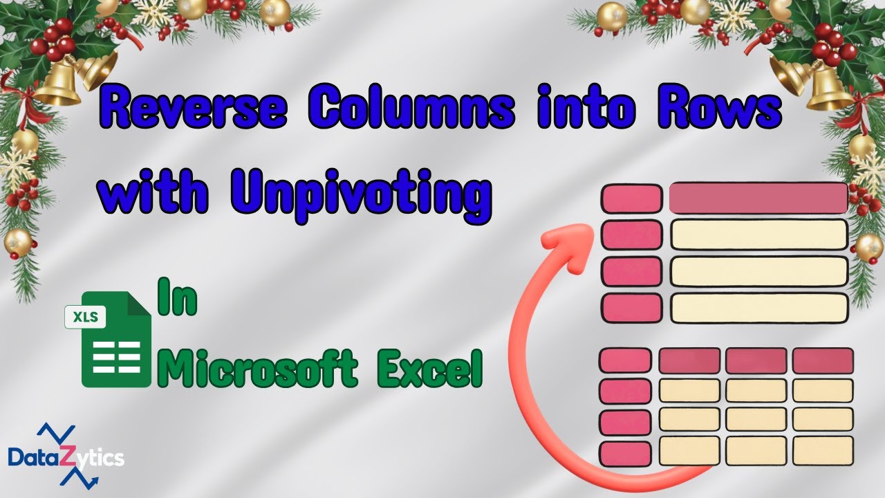 Reshaping Data in Power Query Series: Unpivoting Your Data (Reverse Columns to Rows)