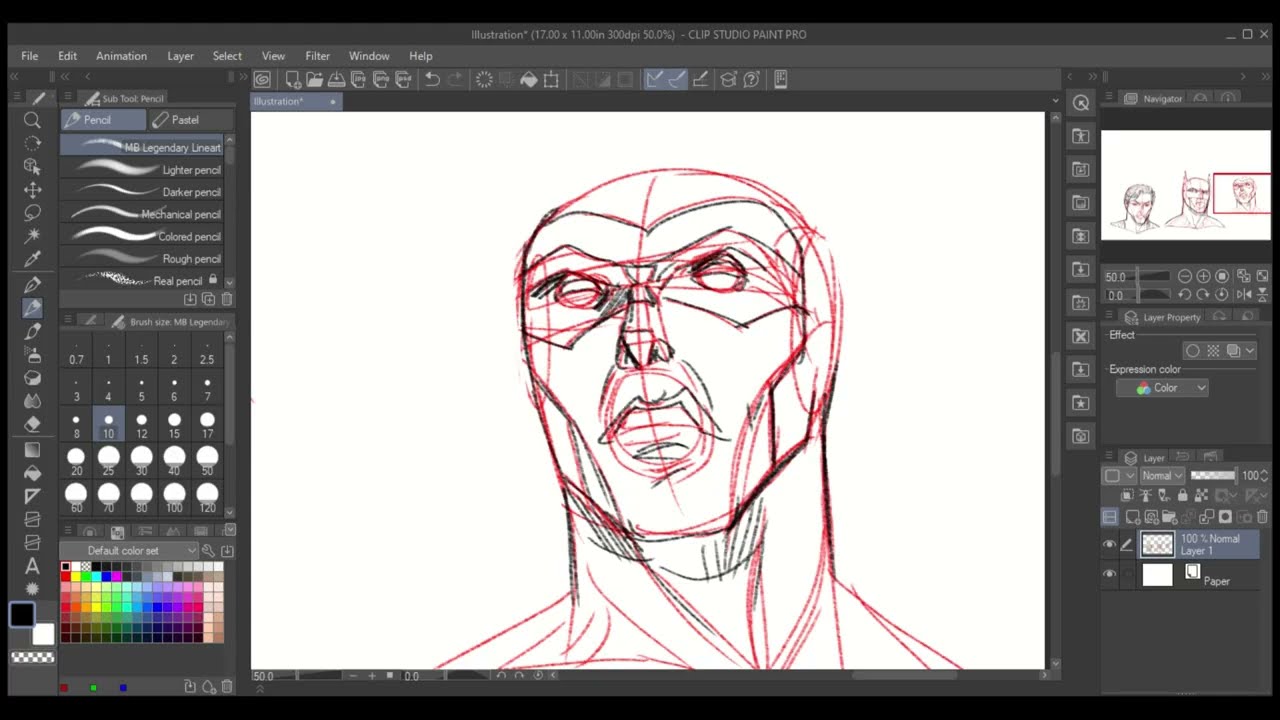 Drawing Superhero Heads Michael Hampton Style