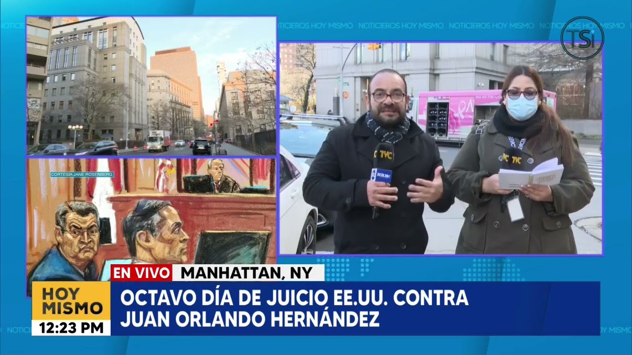 Resumen de la primera parte del octavo día del Juicio contra expresidente JOH en New York