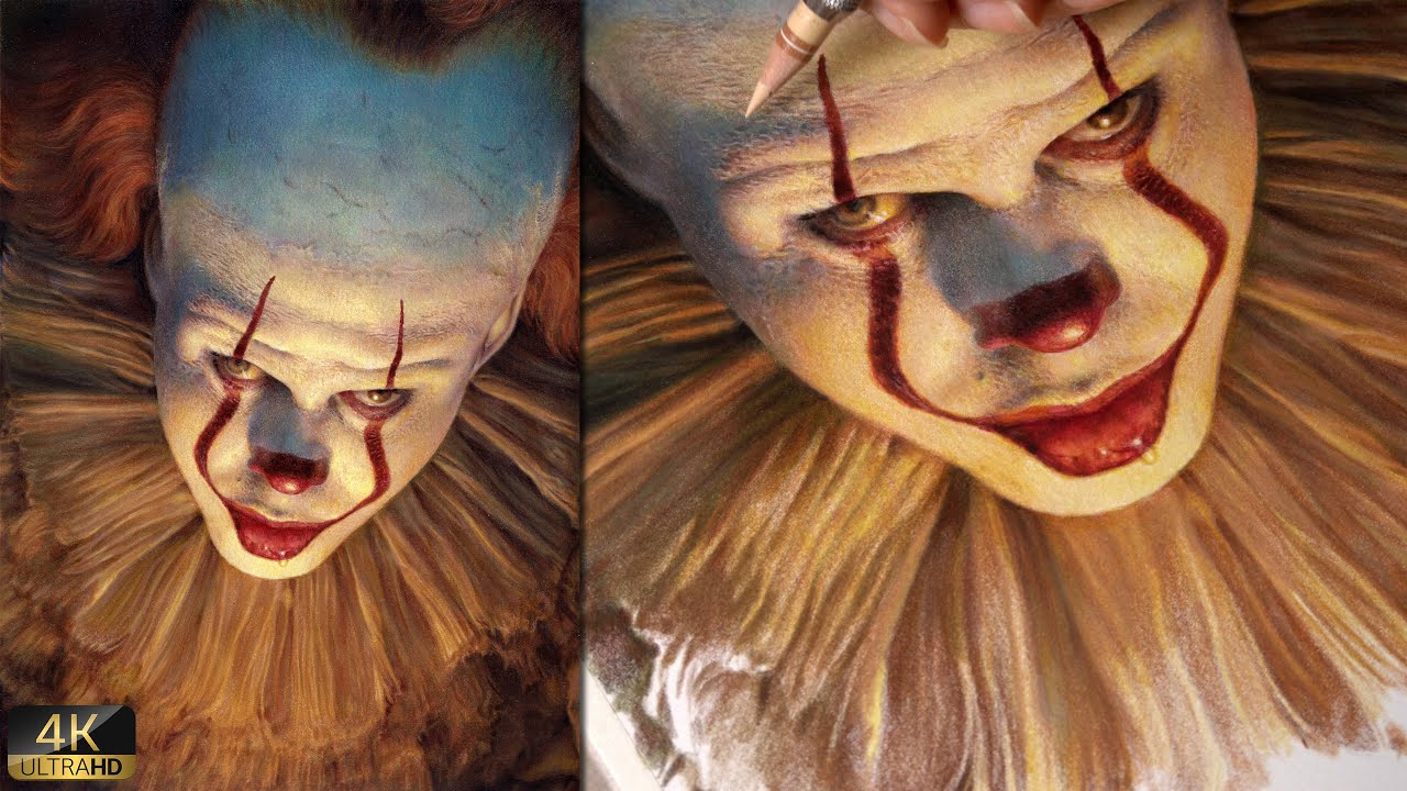 Real Time Drawing(2x speed) Pennywise-Welcome to Derry  || Part 3