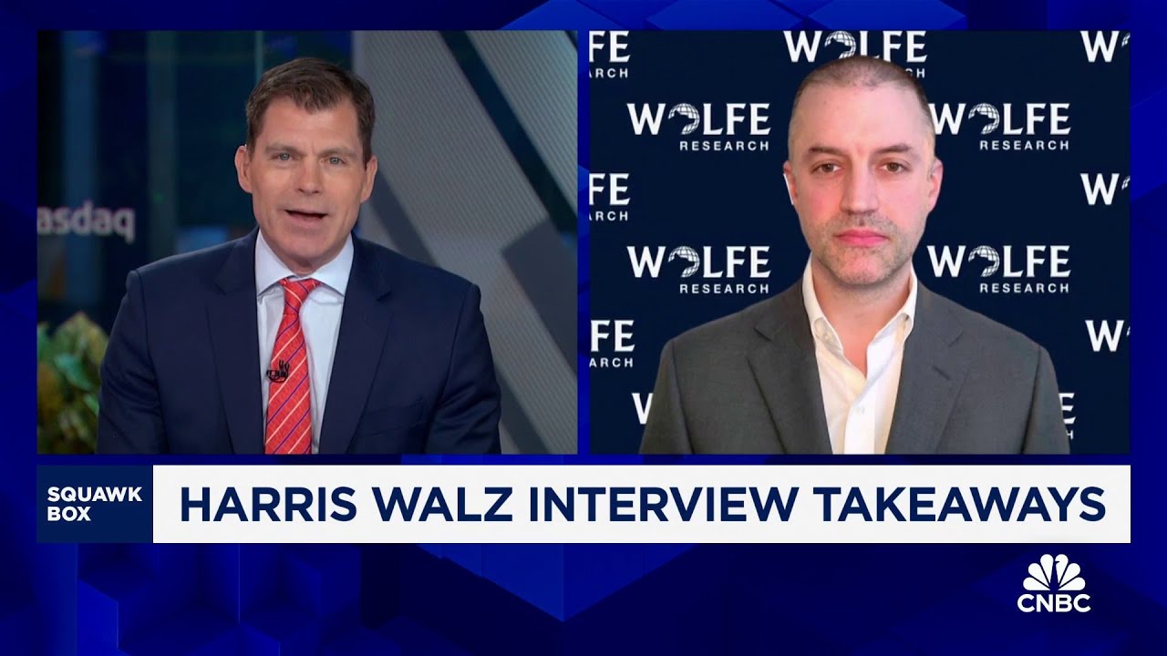 Harris was able to send the message she wanted to send, says Wolfe Research's Tobin Marcus