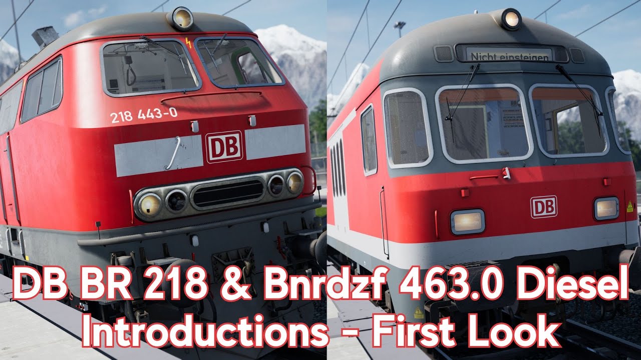 DB BR 218 & Bnrdzf 463.0 Diesel Introductions - Training Center - First Look   #TrainSimWorld4 #TSW4
