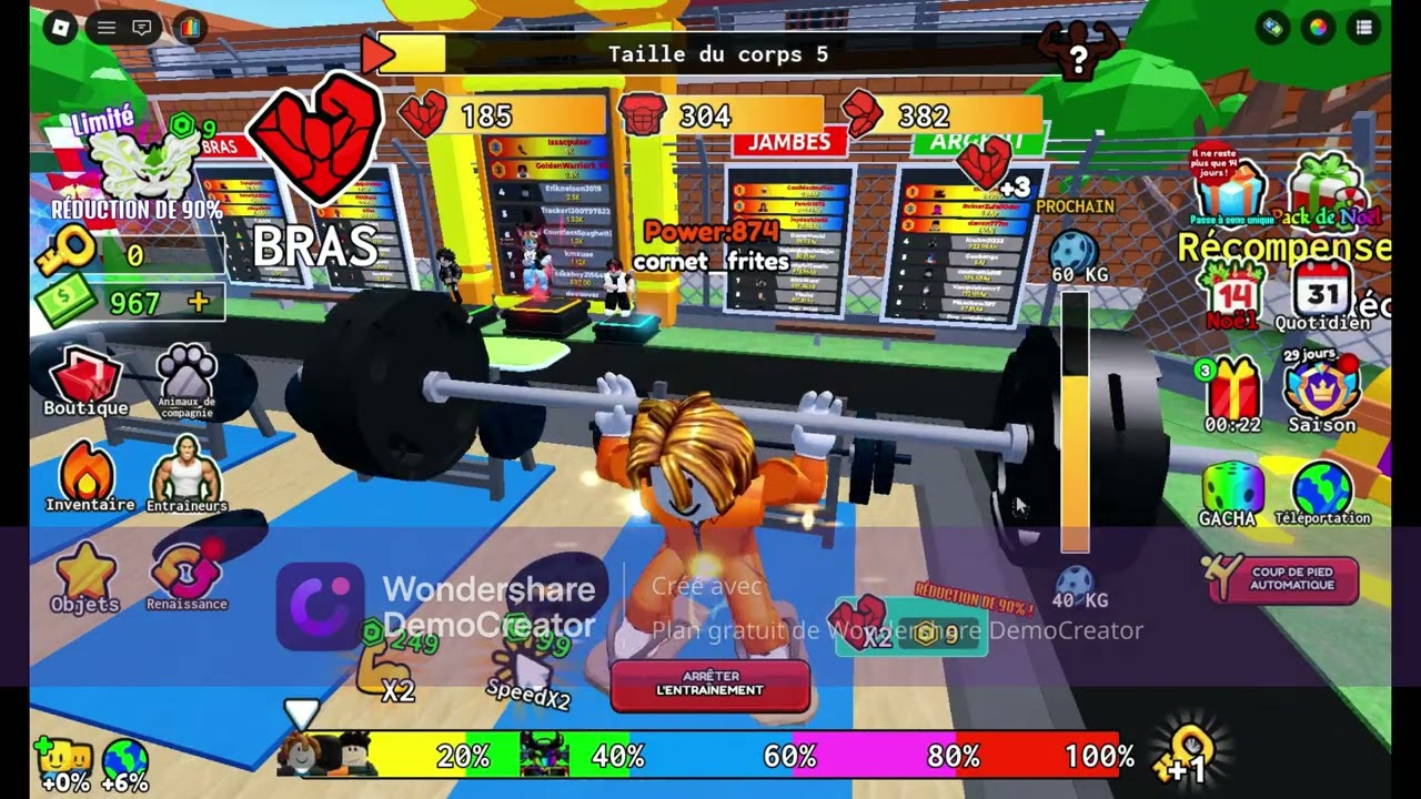 je teste un nouveau jeux de force