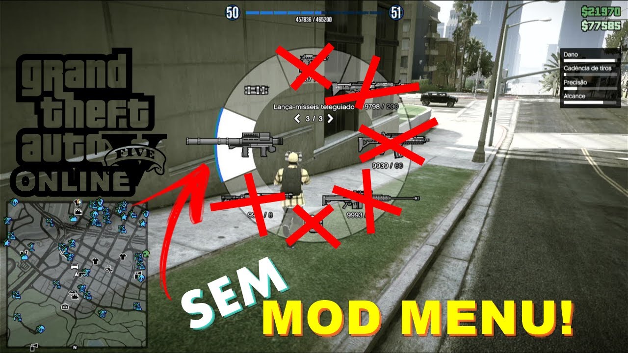 GTA V ONLINE COMO TER MUNIÇÃO INFINITAS SEM MOD MENU