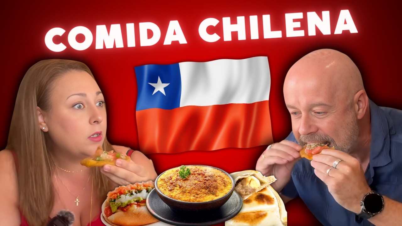 🇪🇸 ¡ESPAÑOLES ENLOQUECEN 🍽️ con la COMIDA CHILENA 🇨🇱! 😱🤩