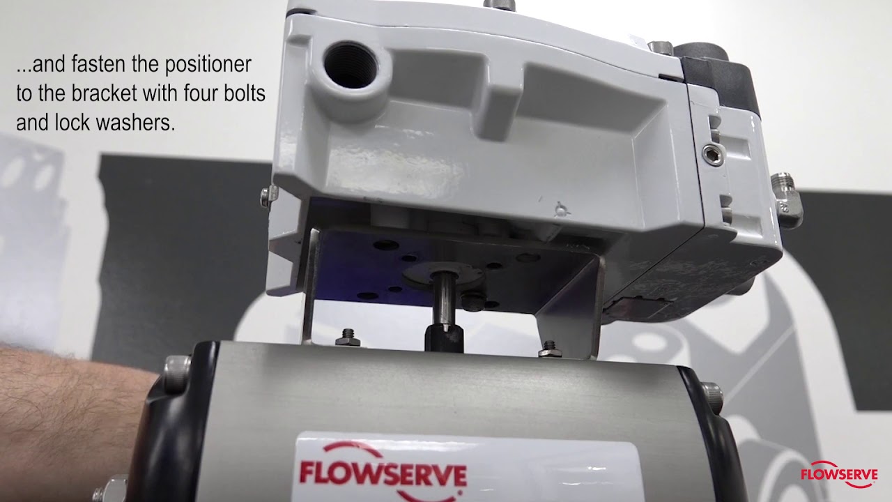 How to mount a Logix&trade; 3800 Positioner to an Automax&trade; Rack and Pinion Actuator