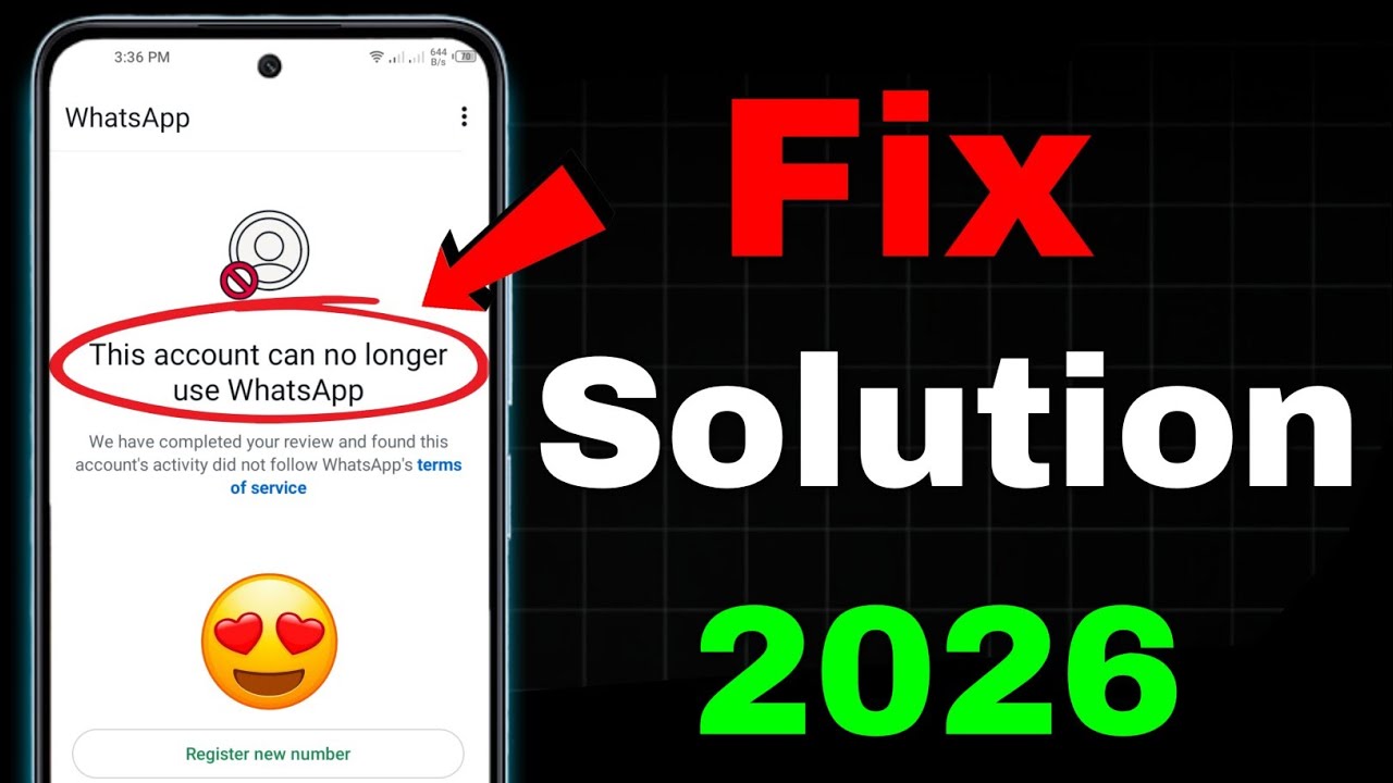 Whatsapp Spam Problem New Solution 2026 || This account can no longer use Whatsapp Problem New 2026