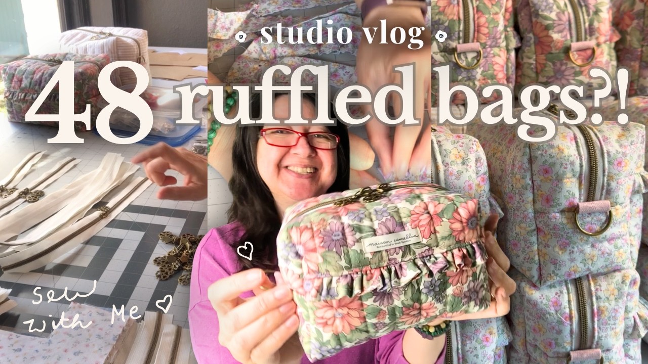 Bulk Sewing 48 Boxy Bags for My Spring Markets