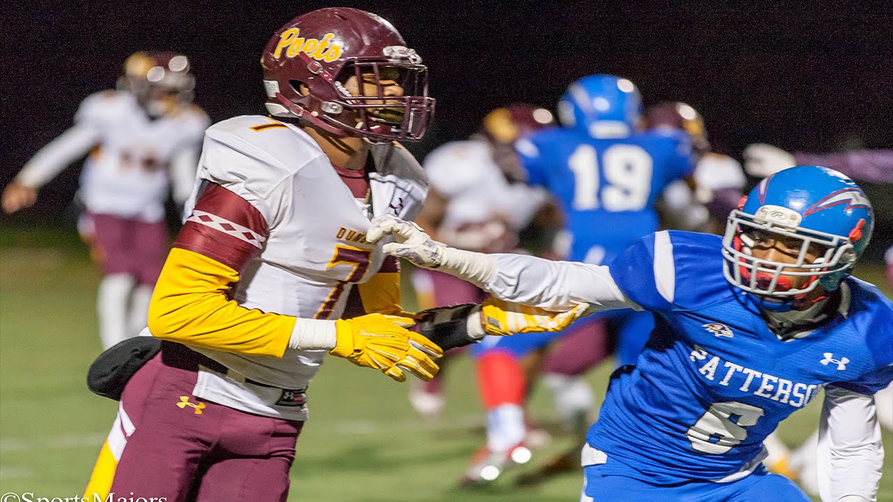 Dunbar Poets vs Patterson Clippers High School Football 2015