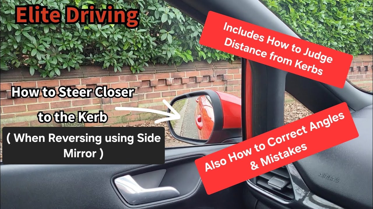 Parking Parallel to the Kerb on Driving Test UK - How to Steer Close to the Kerb when Reversing #car