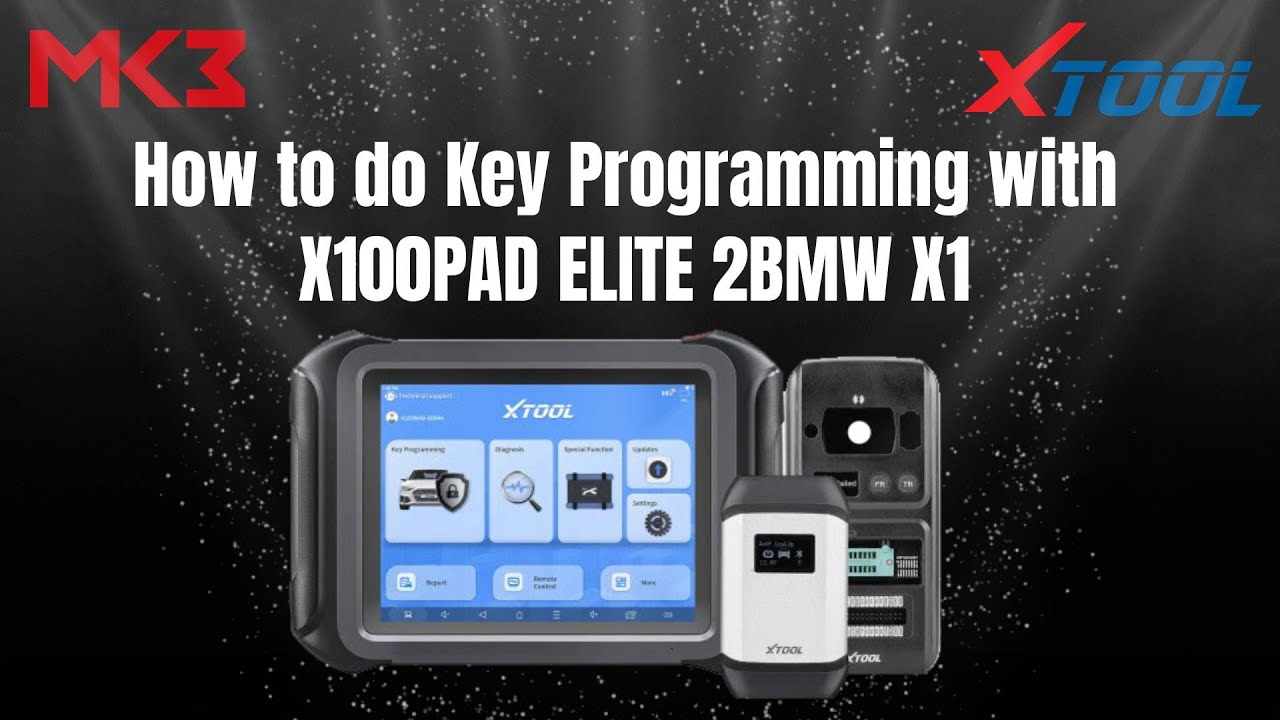 Xtool | How to do Key Programming with X100PAD ELITE 2 BMW X1