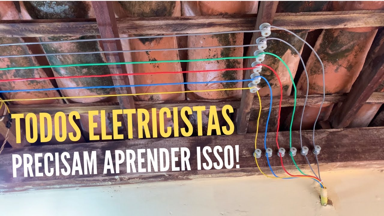 Como fazer instala&ccedil;&atilde;o aparente, em casa com cobertura de telha. Veja o passo a passo.