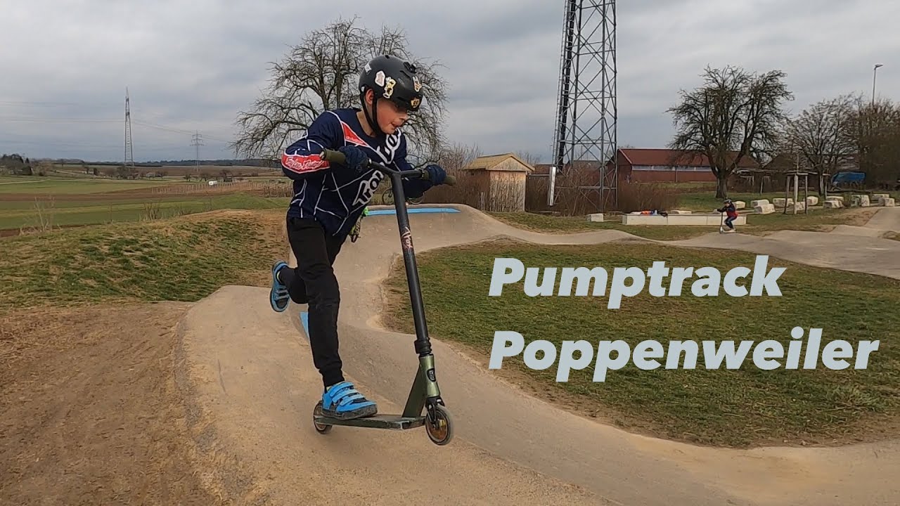 Pumptrack Poppenweiler mit BMX & Scooter