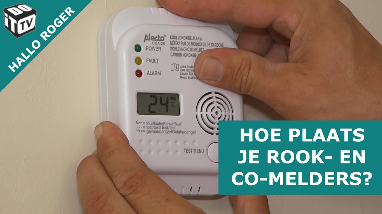 Hoe rook- en CO-melders installeren? | Hallo Roger