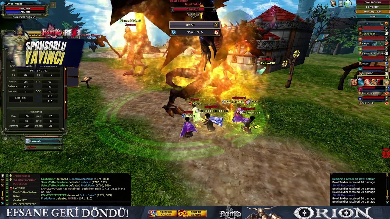 🔥 FIGHTKO Orion Sunucusu🔥 6,500,000TL ödüllü VS Turnıvası Başlıyorı🔥----KaJeN---