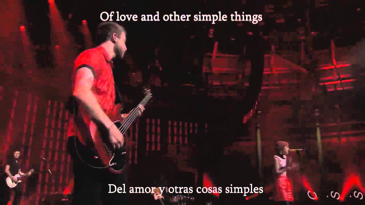 Paramore - Part II [Lyrics][Subtitulado Español] (LIVE)