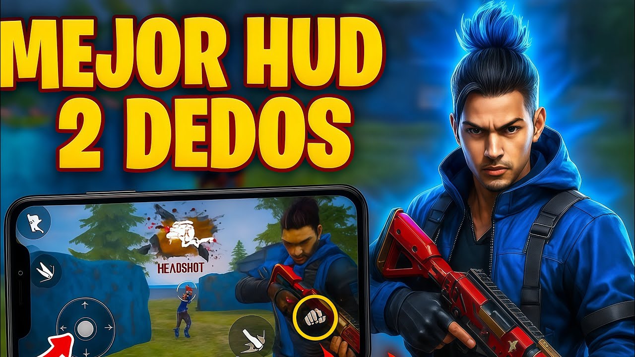 HUD 2 DEDOS EL MEJOR (HANDCAM)PRO PLAYER FREE FIRE 2025