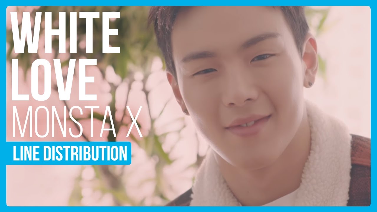 Monsta X - White Love Line Distribution (Color Coded)