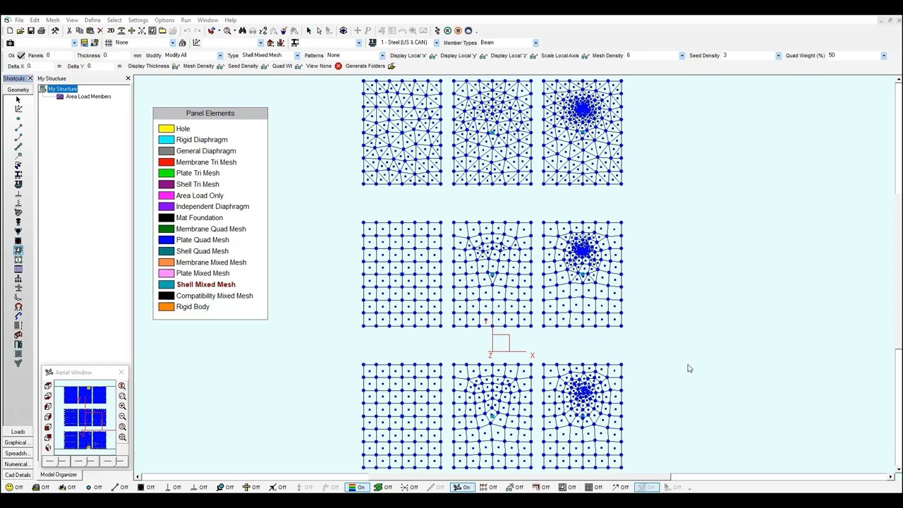 S-FRAME 2022 - Setting Mesh Parameters