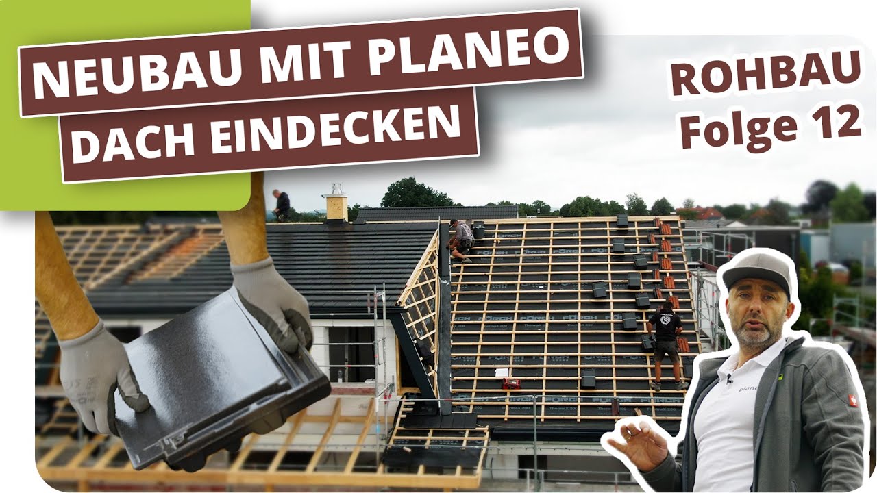 Dach eindecken und Dachrinnen montieren #12