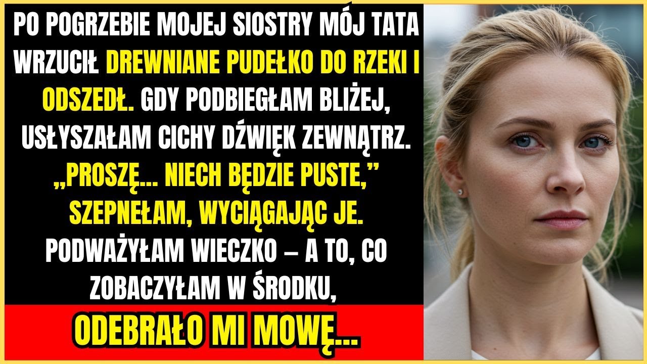 Po Pogrzebie Mojej Siostry, Mój OJCIEC Wrzucił Drewniane Pudełko Do Rzeki, To Co Było W Środku Mnie