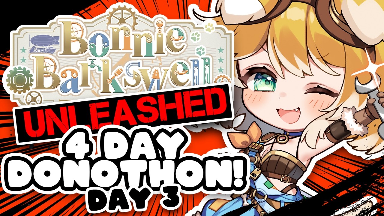 【DONOTHON DAY 3】BRITISH food HANDCAM, Ace Combat & Super Battle Golf with FRIENDS!【#BonnieBarkswell】