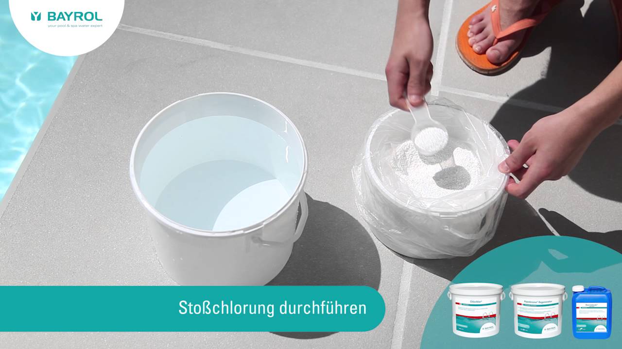 Inbetriebnahme des Pools