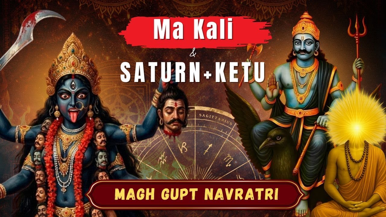 Magh Gupt Navratri – Day 1 | Maa Kali × Saturn × Ketu | Scorpio Energy & Karmic Liberation