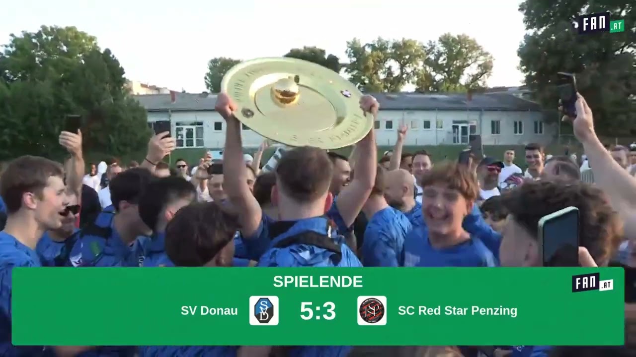 Meisterfeier SV Donau - Wiener Stadtliga 2024/25