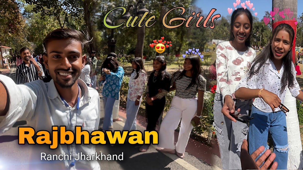 Vlog❌Cute Girl's 😍 | Rajbhawan Ranchi 💕💫