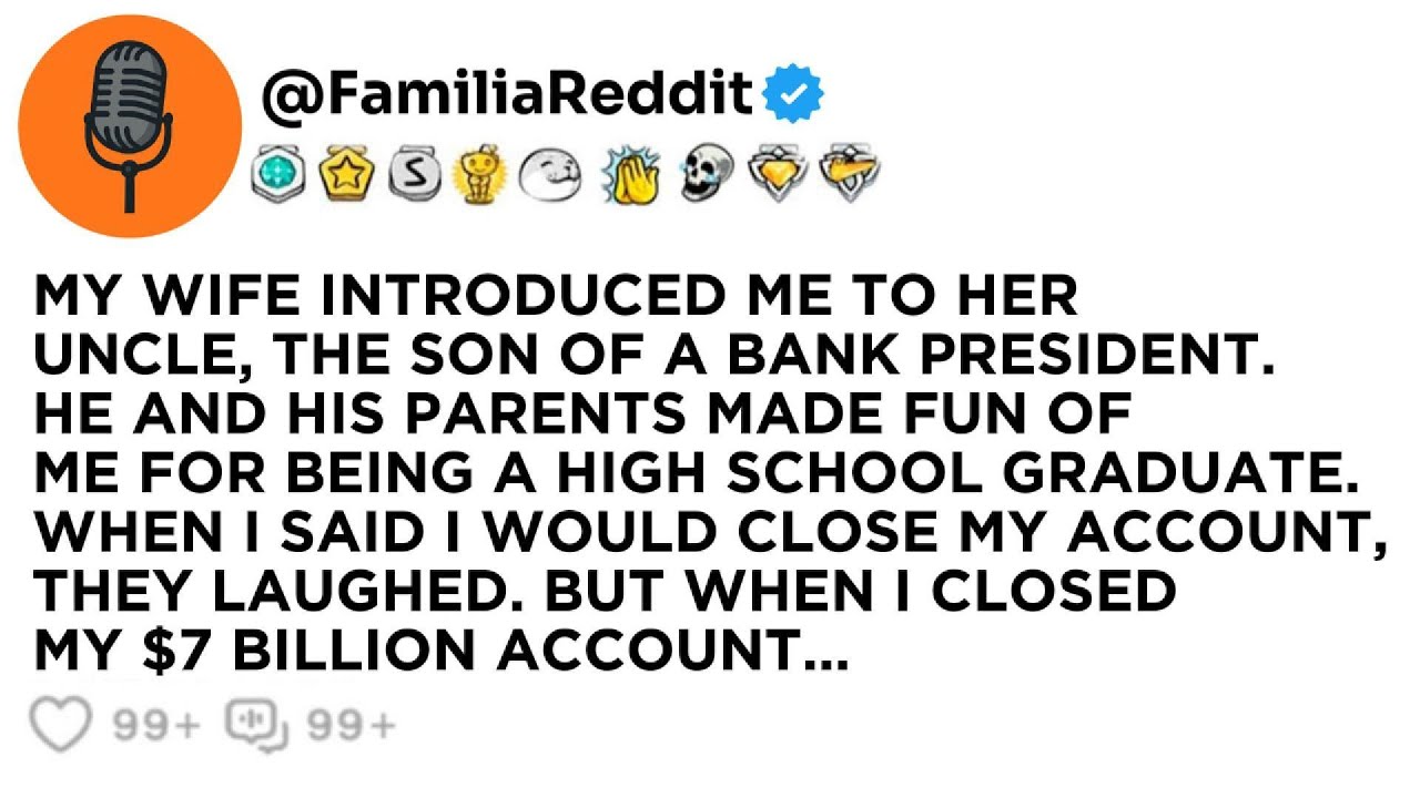 MY WIFE INTRODUCED ME TO HER UNCLE, THE SON OF A BANK PRESIDENT. HE AND HIS PARENTS MADE FUN OF ME..
