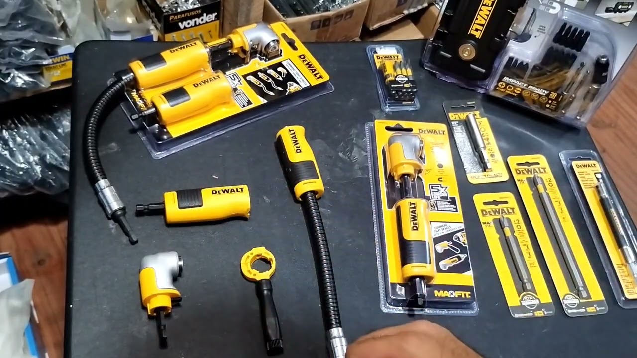 Adaptador Angular 4 em 1 da DeWalt Para Adaptar Na Parafusadeira
