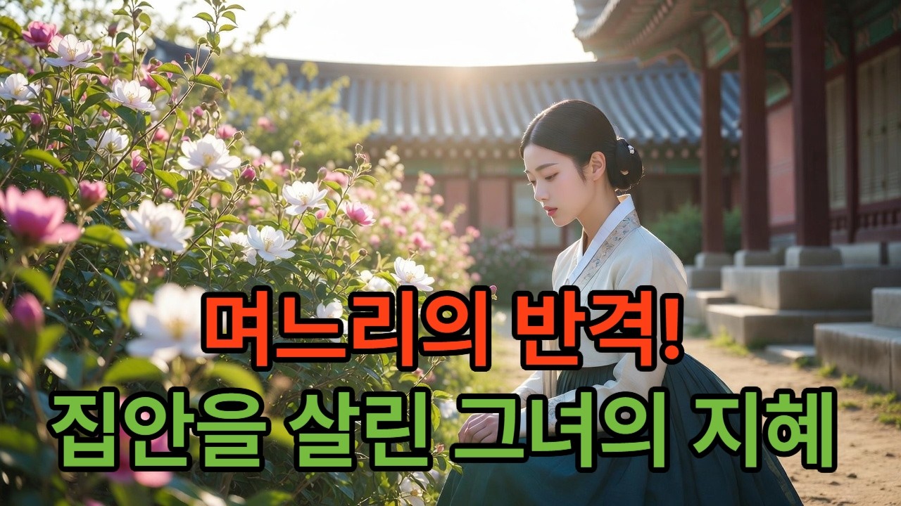 망해가는 집안을 지혜로 살린 며느리
