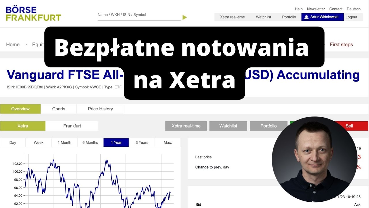 Jak uzyskać bezpłatne notowania giełdowe na Xetra (Frankfurt)
