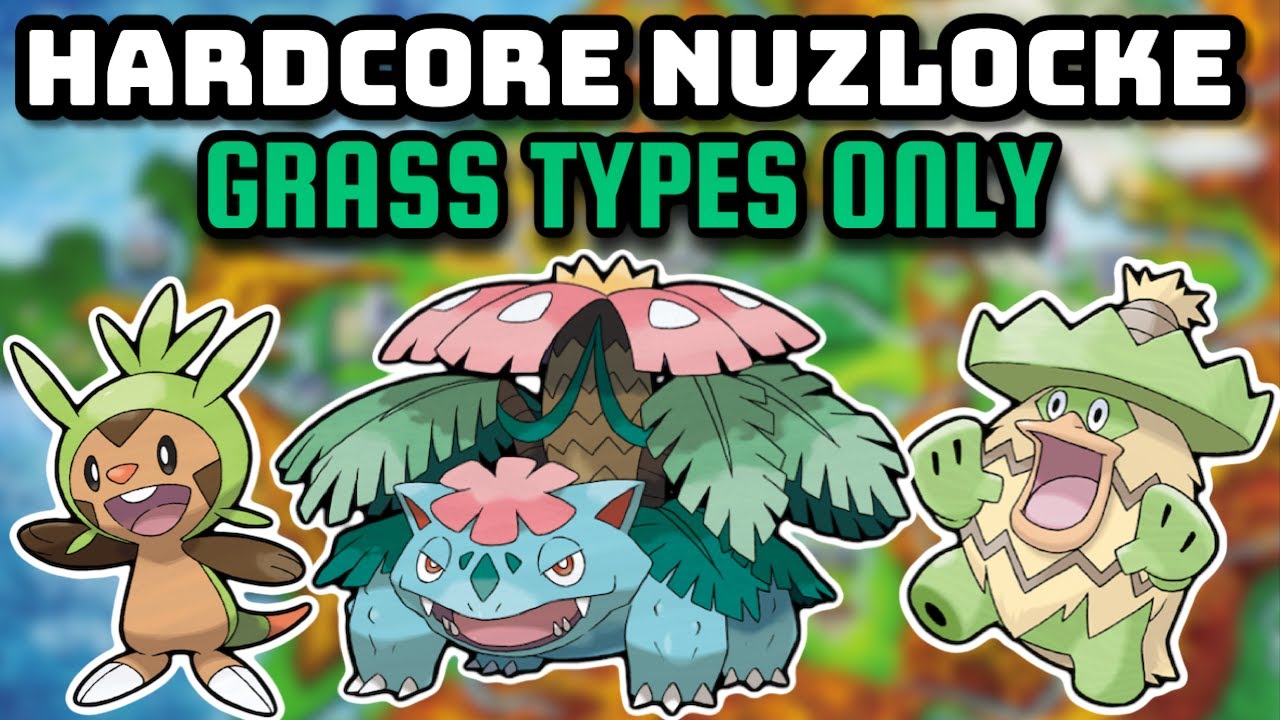 Pokémon Y Hardcore Nuzlocke - GRASS Type Pokémon Only! (No items, No overleveling)