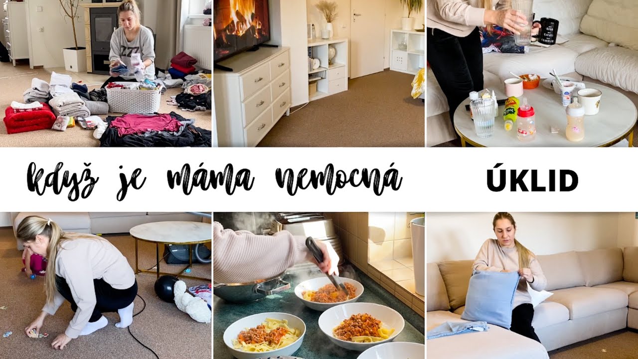 ÚKLID | první úklid po nemoci + recept na rychlou boloňskou omáčku